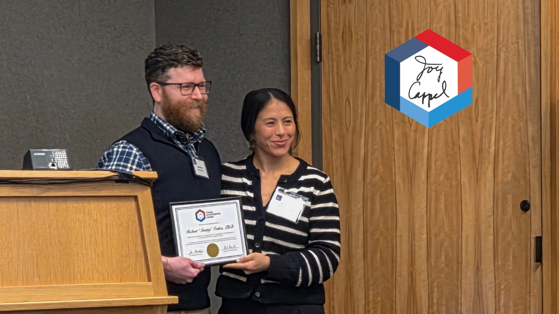 Smitty receives the 2025 Joy Cappel Young Investigator Award at the 7th Annual Immune Modulation & Engineering Symposium (IMES) hosted by Drexel University.